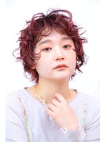 ソレイユトウキョウシブヤ(SOLEIL TOKYO shibuya) くるくるパーマ×暖色ショート