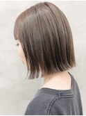 マッシュショート前髪長めハンサムショート黒髪ショート襟足短め