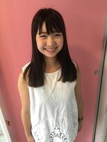 ヘアメイク オブジェ(hair make objet) ぱっつんロング