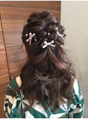 袴着付け、ヘアセット