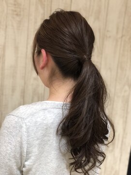 結ぶだけで華やかに 定番デジタルパーマ L ヘアンドメイク アース ユーカリが丘店 Hair Make Earth のヘアカタログ ホットペッパービューティー