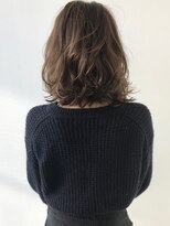 エル(LE)&nbsp;ワンレンクラシカル斜めバングボルドー