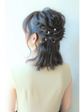 アルクバイネオリーブ 荻窪店(arc by neolive) 控えめハーフアップ×ミディアム arc by neolive 荻窪