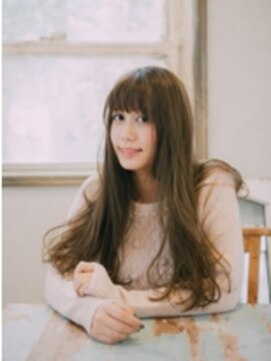 フラミューム 関内店(flammeum) 目力ロング☆透け感ミルクティーカラー【関内　馬車道】