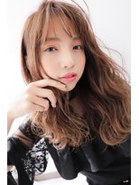 ペイジー 高円寺(Peissy)&nbsp;マットブラウン×ウェーブミディ【高円寺/カットが上手い】