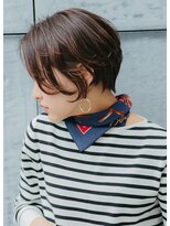 トゥーナ 表参道(tona)&nbsp;【to/na】小顔前下がりセシルカットショートボブココアブラウン