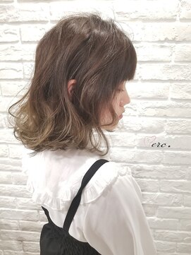 メルク(merc.) グラデーションカラー☆ブルーグレージュ