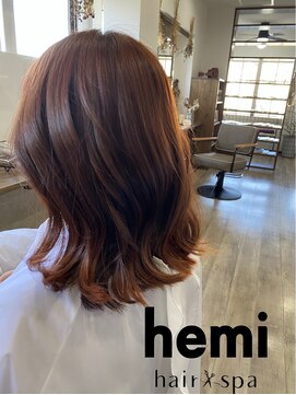 ヘミ(hemi) オレンジ×ヨシンモリ