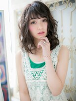クオーレ ヘア アンジュ 水戸店(CUORE HAIR ange)&nbsp;水戸/イルミナカラー/こなれミディ/ネビージュ/大人かわいいb