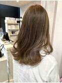 福山美容室caary大人気イルミナカラー　ミルクティーベージュ