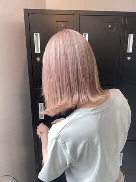 ペレ 渋谷(PELE) K239_ホワイトピンクベージュ ブリーチ2回~