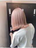K239_ホワイトピンクベージュ ブリーチ2回~