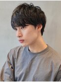 メンズ/センターパート/ニュアンスパーマ