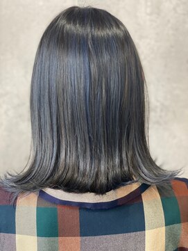 ハサミバイアトリエナガノ 千葉(8sami by atelier nagano) デザインカラー／レイヤーカット/ウエットヘア/オリーブベージュ