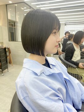 ロンドシエル 横浜(Lond ciel) 黒髪でも可愛いボブ【久保田夢美】横浜韓国タッセルボブ