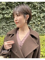 ジアン バイ ミルボン NU茶屋町+(GIEN by milbon)&nbsp;大人ガーリー/前髪あり/美人ショート/チョコレート@田中俊成
