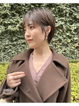 ジアン バイ ミルボン NU茶屋町+(GIEN by milbon) 大人ガーリー/前髪あり/美人ショート/チョコレート@田中俊成
