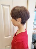 浦和ショートヘアショートカット白髪ぼかし白髪染めボブ40代50代