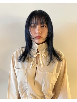 ロティー(loty) 【hono】お洒落☆ネイビーブルー×顔周りレイヤー