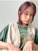ボブ/ウルフ/レイヤー/顔周りレイヤー/ピンクカラー/渋谷/学割