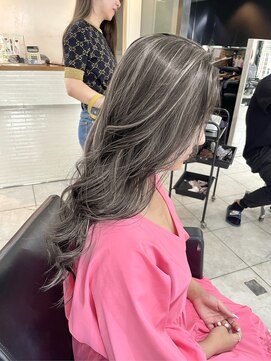 ブレンド 渋谷(BLend) ハイライトカラーマチルダボブインナーグレージュ前髪