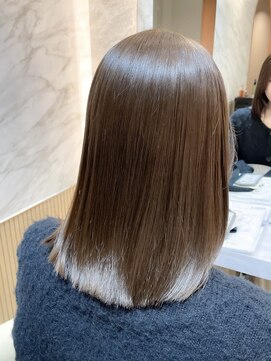 ロンド エスポワール 錦糸町(Lond espoir) 韓国レイヤーカット顔周りくびれグレージュ髪質改善