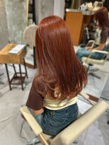 エッセ 大阪梅田茶屋町店(esse)&nbsp;ブリーチなしのお洒落オレンジカラー＋レイヤーカット
