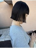 大人可愛い黒髪小顔前下がりボブ×ナチュラルボブ×20代30代40代