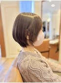 30代40代50代大人かわいい小顔ひし形ショートボブレイヤー
