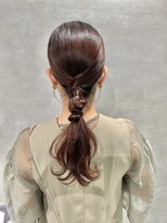 【ローポニーテール】結婚式/二次会/銀座/有楽町/アレンジ
