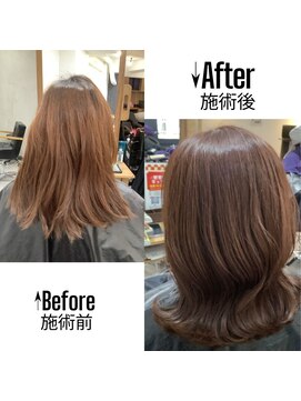 チャンドット(chan.) ≪chan.≫ お客様スタイル 本日もピンクベージュ