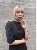 【福島＃2】王道ブロンドボブ♪ 表参道 韓国