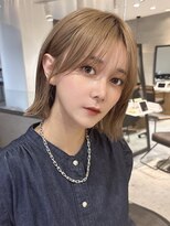 アスター 天神大名店(Aster)&nbsp;福岡で叶う/オリーブグレー/小顔に見えるヘア/ココアベージュ