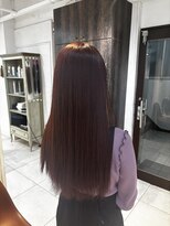 アジールヘア 池袋東口店(agir hair)&nbsp;ブリーチなしダブルカラー高発色チェリーレッド池袋
