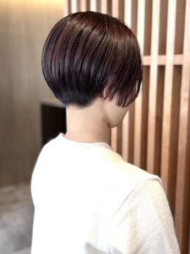 刈り上げハンサムショート×レッドブラウン　　五十嵐