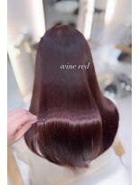 ジーナ 博多筑紫口(Zina)&nbsp;年越し前に可愛いワインレッドカラー♪博多美容室