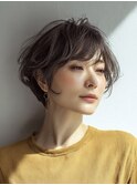 ミセスショート×白髪ぼかしカラー30代40代50代60代