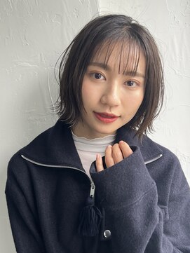 ヌークバイラヴェスト 四日市(neuk by lovest) 【neuk服部】髪質改善シースルー前髪ボブ