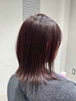 ハーツ 船橋(HEARTS)&nbsp;艶髪ピンクベージュのくびれボブ◎白髪ぼかしも可