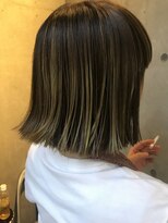 ビビト(bibito) bibito お客様 切りっぱなし ハイライトボブ