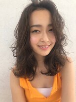 シエナ 渋谷(Siena)&nbsp;siena　外国人風クリアグレージュｘゆるふわウルフミディ