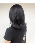 くびれミディ×韓国人風暗髪×セミウェットウェーブ