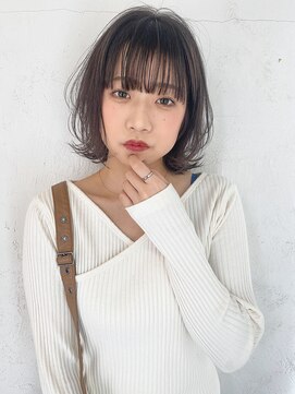 アイティー バイ アルバム 中野店(IT by ALBUM) ルーズボブ_クールショートピンクベージュボブルフ_38028