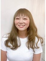 ベルクープス 天王寺店(Belle Coupes) 【Bellecoupes】垣谷千佳 ブロンドヘア オン眉 ベージュ