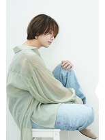 ウタ&nbsp;【uta 浮田】ミストバングナチュラルショート×フォギーベージュ