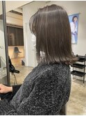顔型別ヘアスタイル特集/マロンベージュ/Aラインボブ/新宿三丁目