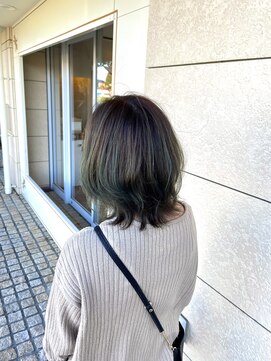 グート ヘアーメイク(gut HAIR MAKE) くびれレイヤーボブ ハイライト