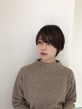 ルートエイチ 市川(Root H) グレージュカラーボブウルフ黒髪ココアベージュ【市川】