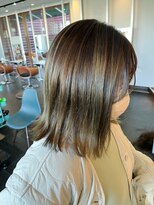 ヘアサロン フラット(Hair salon flat) ハイライト☆オリーブベージュ