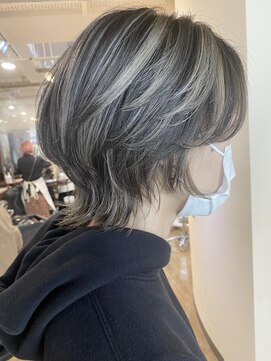 ブリッツレボルト(BLITZ R EVOLUT) マッシュウルフ×コントラストハイライトs 20代30代40代　柏駅